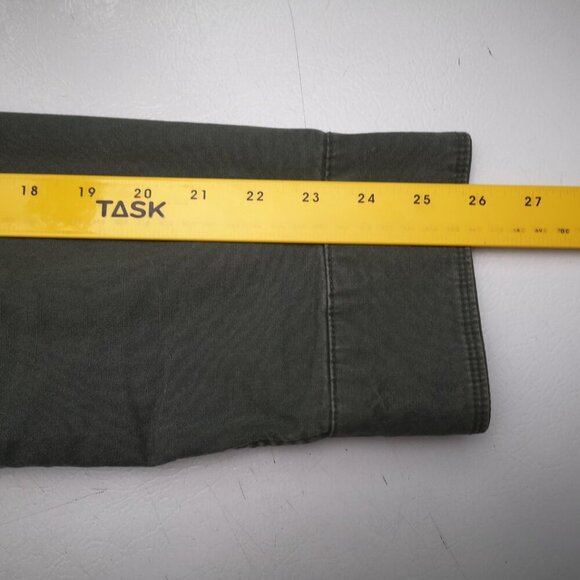 Old Navy Men's Size Large Olive Zipper & Snap Closure Jacket w/ Packable Hood - Picture 13 of 14